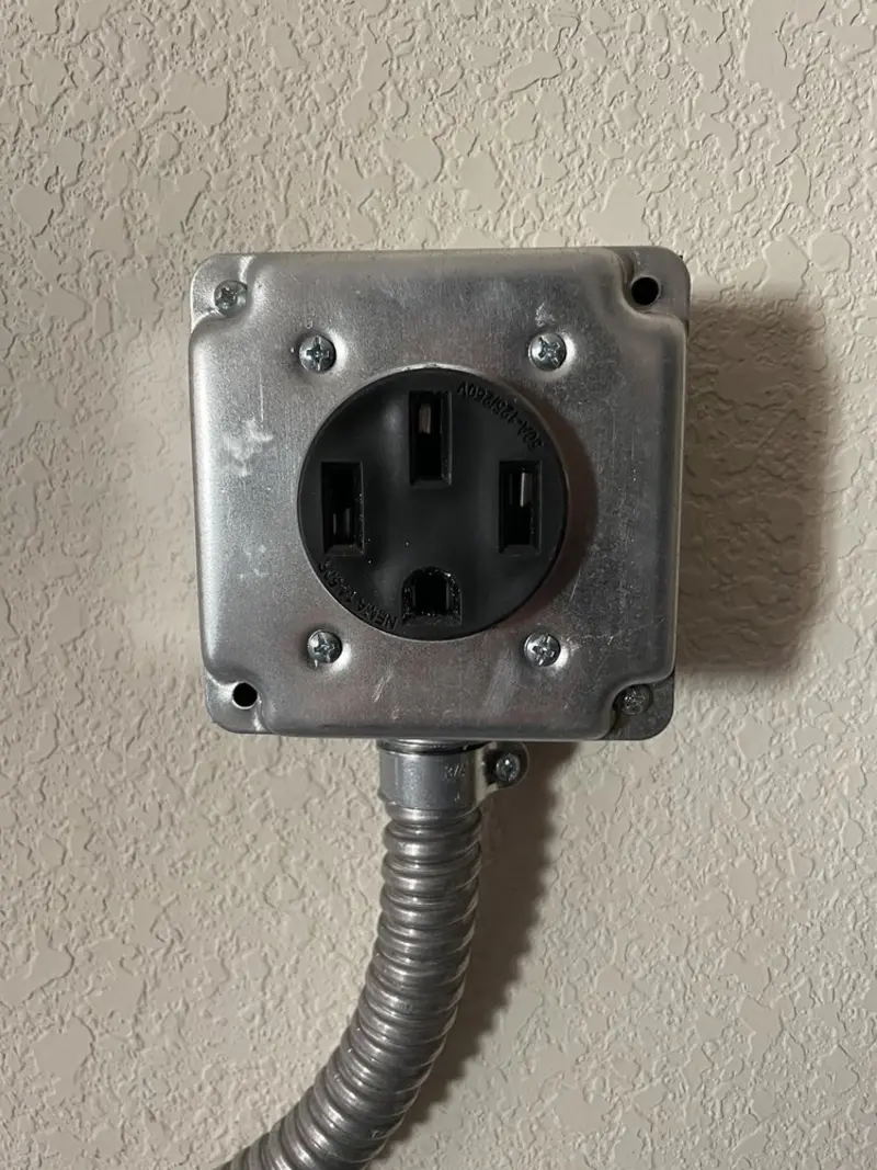 NEMA 14-50 outlet installed for Electrical Panel Upgrade in Clay Center