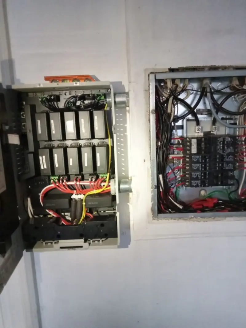 Electrical panel upgrade completed for Security Camera Wiring in Clay Center